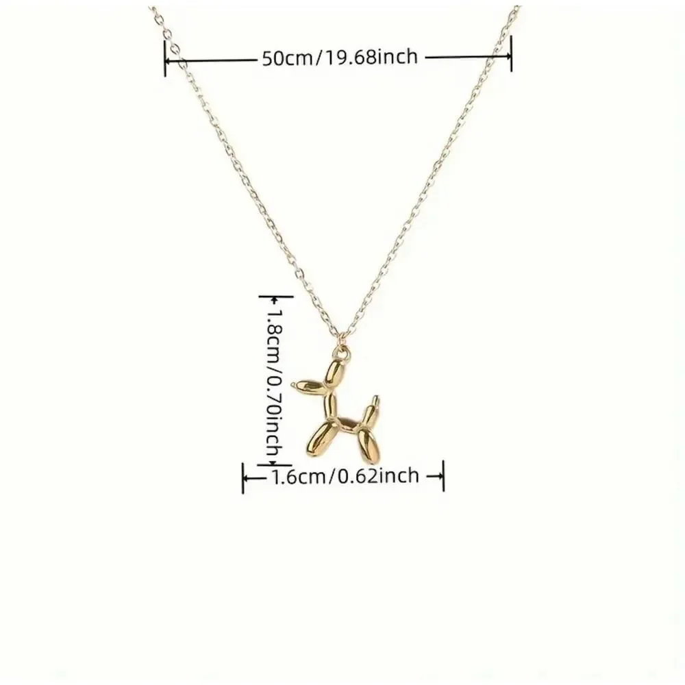 necklace balloon dog pendant plain necklaces